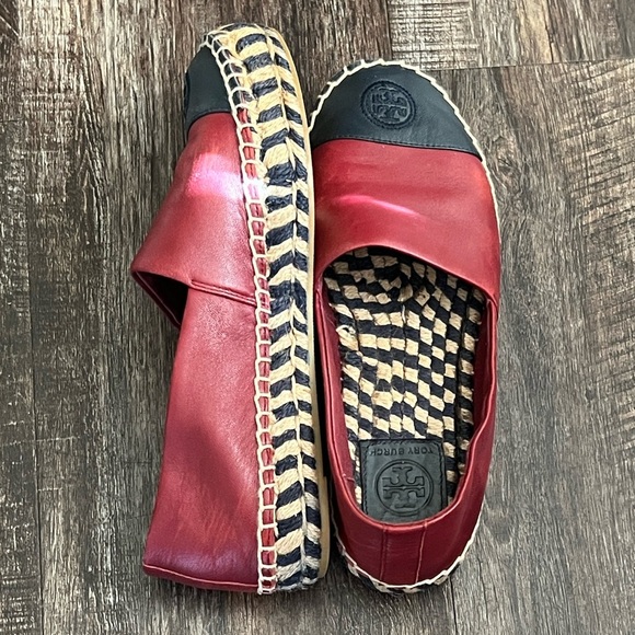 Tory Burch Red and Black Espadrilles - Picture 4 of 4
